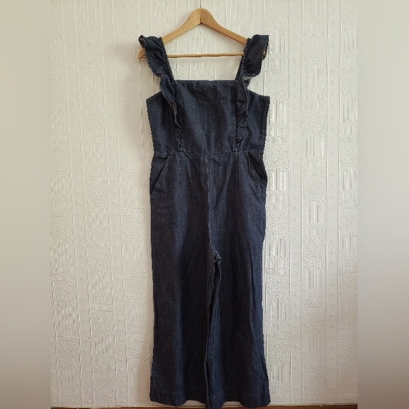 Gap Ruffle Wide-Leg Jumpsuit - Picture 2 of 5